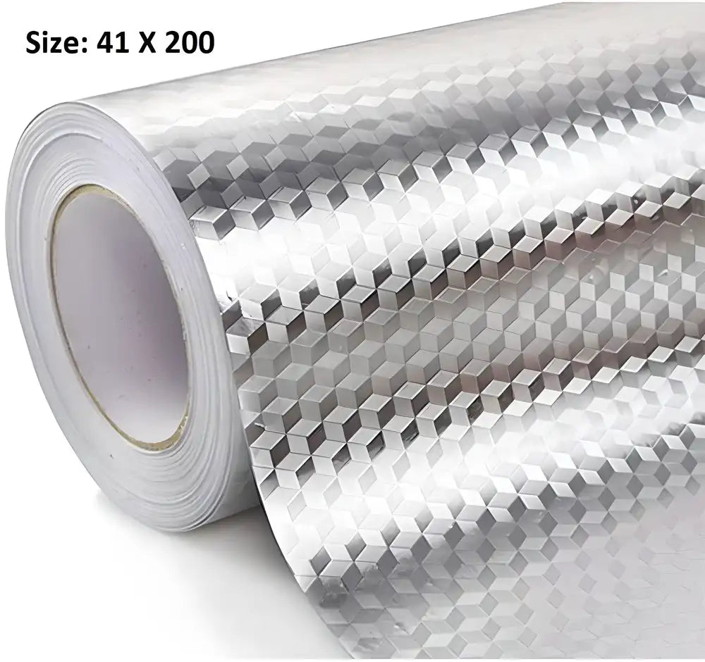 Kitchen Wall Protector-Kitchen Back splash Aluminum Foil Sticker ( 2 Meter, 2 Roll)