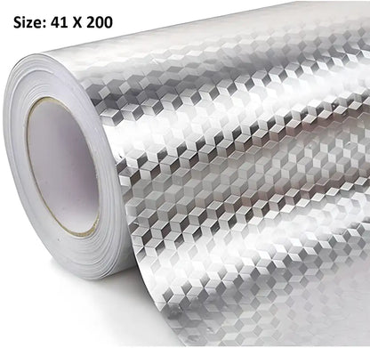 Kitchen Wall Protector-Kitchen Back splash Aluminum Foil Sticker ( 2 Meter, 2 Roll)