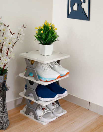 Plastic Creative 4 Layer Shoe Rack