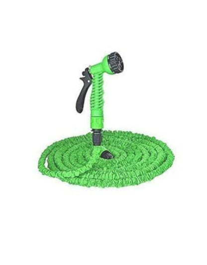 Garden Pipe New Expandable Magic Flexible Water Hose 50 Ft / 15 M EU Hose Plastic Hoses Pipe with Spray Gun to Watering Washing Cars (50feet / 15m) (Multi)