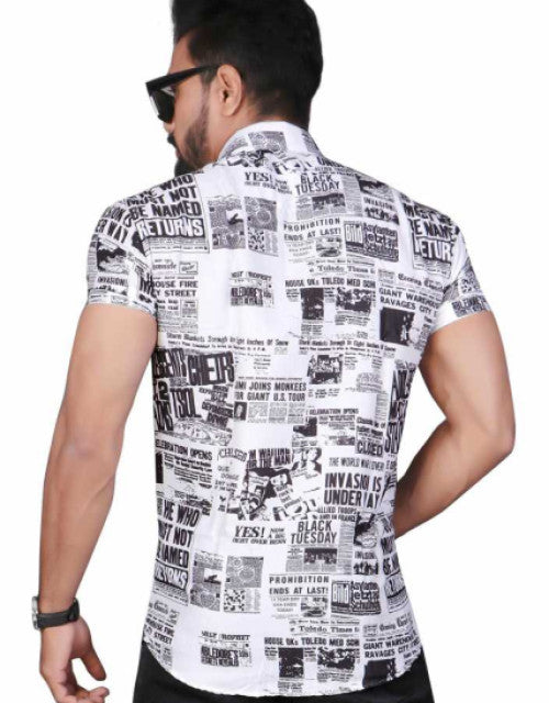 Men Slim Fit Printed Casual Shirt