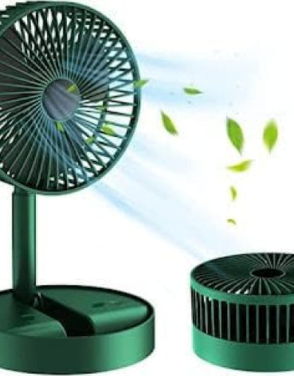 Rechargeable Table Fan with Height and 3 speed Adjustable Folding Telescopic Table Fan, Table Fans, Table Fan for Office Desk, Table Fan for Home,kitchen (Multi colour)